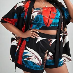 SHEIN 3 Piece Tropical Set
